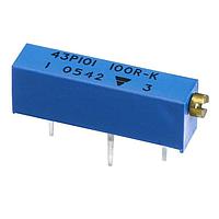 Vishay Spectrol M43P202KB40 Trimmer Resistors - Multi Turn 3/4"REC 2Kohms 10%