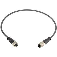 HARTING 21348485491020 Ethernet Cables / Networking Cables M12-A 4PIN M/F STRT DOUBLE END 2.0M PUR