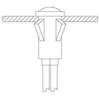 VCC 6073-001-634G Neon Panel Mount Indicators CONICAL FACE GLO-LITES