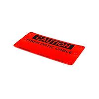 HellermannTyton FOM-75 Fiber Optic Fiber Optic Cable Marker, 1.5" x .75", Polyethylene, Orange, 25/pkg