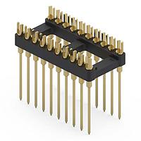 Mill-Max 163-10-420-00-001000 DIP / SIP Sockets 20P DIP SLOTTED HDR 3 LEVEL WRAPOST