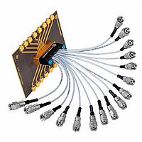 HUBER+SUHNER MF53/2x8A_11MXPM/11MXPM/305 RF Cable Assemblies 16 position ganged jumper/ 12 inches pin map 1 to 16