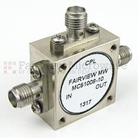 Fairview MC51008-10 SMA Directional Coupler 10 dB Coupled Port From 5 MHz to 1,000 MHz Rated To 1 Watts