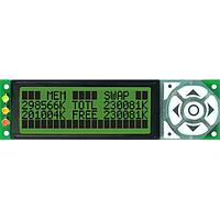 Matrix Orbital LK204-7T-1U-YG-E LCD Character Display Modules 20x4 Blk Txt Y/G B/G Ext. Temp 7 key