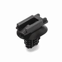 HellermannTyton 151-01246 Connector Clip Conn. Clip w/Oval Fir Tree, 0.51-6.75mm Panel Thick, 6.2-13.0mm Hole, PA66HIRHSUV, Black, 5000/ctn
