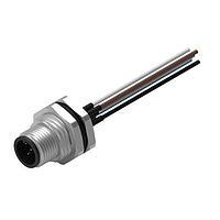 Wurth Elektronik 643452100605 Plugs WRCIRC M12  Screw  Coding A  Panel + Wires Panel + Wires Metal with Front Panel Nut PG9  Male connector, polarity 5