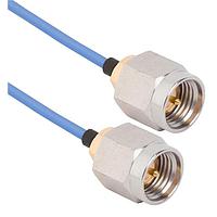 Amphenol SV Microwave MSSMA-047-MSSMA-180 RF Cable Assemblies SMA Straight M SMA Straight M 18"Cable