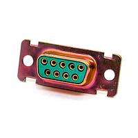 Cinch DEM9SA156 Receptacle DSUB 9F PCB RA G50 ZINC