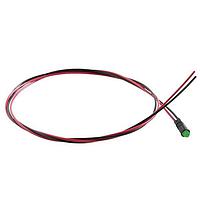 BIVAR PM3SGDW10.0 LED Panel Mount Indicators Supr Grn 568nm 30mcd Diff Lens Wire