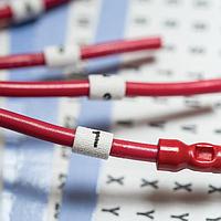 HellermannTyton TYHC7 Wire Marker Handi-Card Wire and Cable Markers, 0.25" x 1.5", Solid #7, 36 Per Card, TYHC, White, 25/pkg