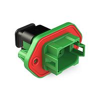 Amphenol SINE Systems AT04-08PC-PM15 Receptacle 8 Position Receptacle, Pin, Panel Mount, Key C, Self-Threading, Strain Relief