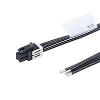 Molex 226263-1043 Discrete Wire Assembly Micro-Fit+ F-to-Pigtail OTS Cbl Asmy DR 300mm lgt Tin Plt 4 Ckts Black