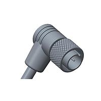 Amphenol LTW 105-04BFMM-SR7A05 Sensor Cables / Actuator Cables M10.5 Circular Metric Connector, Metal, 2A, 04 pins, Female Connector, Male Contact, Right Angle, Screw Thread, Overmolded, Length 5000mm, IP67 Mated