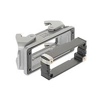 HARTING 09300160391 Hoods 16B Blkhd Rear Fit Double Lever w/frame