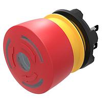 EAO 84-5241.8D20 Emergency Stop Switches Emergency stop switch,  32 mm, mushroom-head, illuminative, Red, Plastic, opaque, 2 NC, Maintained, Plug-interminal, 2.8 x 0.5 mm, IP65, IP66, IP67, Twist to unlock, Red / Green