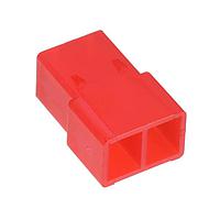 AMP Connectors - TE Connectivity 180923-1 Housing 2 CIR F.F. RECEPT. HSG. RED