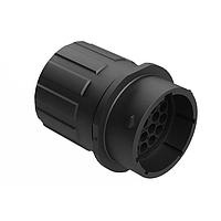 Amphenol SINE Systems RTS1BS18N23PHEC03R Receptacles Receptacle, Inline, 23 Position, Male, Shell Size 18, Silicone Seal and End Cap with Reduced Individual Wire Sealing