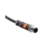 Amphenol LTW LM12A-05BMMM-SL8B05 Circular MIL Spec Connector M12 Circular Metric Connector, A Code, Metal, 4A, 05 pins, Male Connector, Male Contact, Straight, Screw Thread, Overmolded, Length 5000mm, IP68 / IP69K