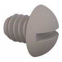 Essentra Components 012520R031 Round Slotted Round Slotted Screw, 1/4-20 Thread, 5/16 Lg