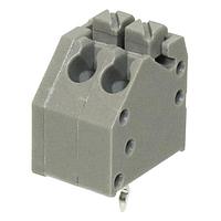 Same Sky (formerly CUI Devices) TBL002A-350-02GY-2GY Fixed Terminal Blocks Terminal block, screwless, 3.50, 45, 2 poles, cool gray