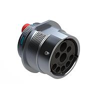 Amphenol SINE Systems AHDBM04-24-91PR16 Receptacles Size 24, 9 Position ISOBUS Receptacle, Pin, Reduced Seal, Wide Thread Adapter (WTA), Break-Away. Note: Use  (Size 8) PN# AT60-204-08141-16 contacts for 6AWG/16mm  applications