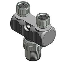 Amphenol CONEC 43-05185 Y-Splitter SAL-12-YS4-8-2YK3