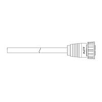 Amphenol LTW ADC-06BFFM-SL7A01 Sensor Cables / Actuator Cables Ceres, Large Size, Plastic, 20A, 06 pins, Female Connector, Female Contact, Straight, Screw Thread, Overmolded, Length 1000mm, IP67