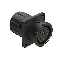 Amphenol SINE Systems FLS012N10SHEC03 Connectors 10 POS SQUARE FLANGE RECEPT
