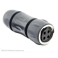 Eaton Souriau-Sunbank UTGX6JC124SSCR Plugs Plug, with cable gland backshell, with 4 female screw contacts,  IP68/69K