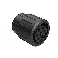 Amphenol SINE Systems RTS6BS14N7SHEC03R Plugs Plug, End Cap, 7 Position, Female, Shell Size 14, Silicone Seal and End Cap with Individual Reduced Wire Sealing