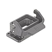 HARTING 09307060301 Heavy Duty Power Connectors 6B Bulkhead Housing, Single Lever - BLACK