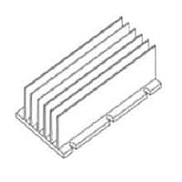Wakefield Thermal 557-140AB DC/DC Converter Heat Sink for DC/DC Converters, Full Brick, 116.8x61x35.6mm, Horizontal, 6 Fins