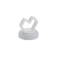 HellermannTyton 151-03642 Magnetic Clip Magnetic Clip, Small, ", Neodymium Magnet/POM/ST, 10lb Pull Force, White, 100/bag