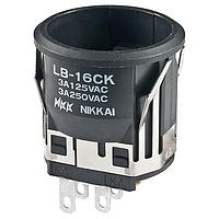 NKK Switches LB16CKW01 Standard Switches SPDT On-On ROUND