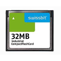 Swissbit SFCF0032H1BK1WI-I-MS-513-STD Compact Flash Cards Industrial Compact Flash Card, C-350, 32 MB, SLC Flash, -40C to +85C