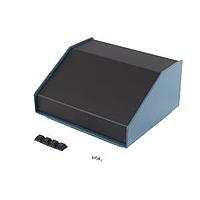 Hammond Manufacturing 1456FE3BKBU Sloped 30 Degree Slope Alum 5.5x3x6.5"Black/Blu