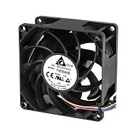 Delta Electronics, Inc. THD0848ME Tubeaxial Fan, 80x38mm, 48VDC, 128CFM, 26.4W, Ball, 4Leads, Lock Rotor Sensor, Tach/PWM