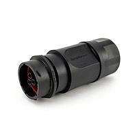 Amphenol SINE Systems RTS1BS18N103S03 Connectors Receptacle, Inline, 13 (10+3 Coax) Position, Female, Shell Size 18, Silicone Seal