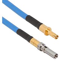 Amphenol SV Microwave MV67.3SMPS-085-P12DSMPM-180 RF Cable Assemblies VITA 67.3 SMPS SMPM (Size 12)18"Cable