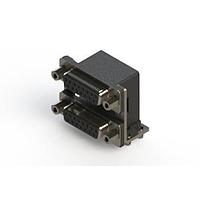 EDAC 662-015-664-046 Dual Port D-Sub Connectors Right-angle Dual Port D-Sub Connector
