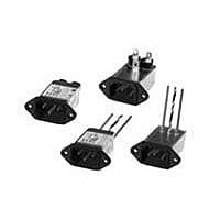 AMP Connectors - TE Connectivity 3ED4 Inlets 3A WIRE RHT ANGLE FLANGE MOUNT