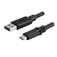 Same Sky (formerly CUI Devices) CBL-A31-C31-15GT USB 3.1 Gen 1 Cable, USB, 1500 mm, Type A 3.1 to Type C 3.1, 28 AWG, TPE, Gray