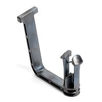 HellermannTyton 133-04335 Bundling Clip Bundling Clip with Arrowhead, 90 Degree Offset, 12.35mm hole dia., 13.5-15.0mm Thickness, PPS, Silver, 2500/ctn