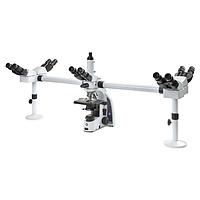 Meiji Techno MT-61/TH-5 Five-Headed Biological Brightfield Compound Microscope (4x/0.10, 10x/0.25, S40x/0.65, S100x/1.25 oil)