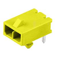 Molex 215760-2042 PCB Receptacle Micro-Fit+ Versa Color RA Header Thru Hole  Single Row 2 Ckts  (Au) GloWire Ylw