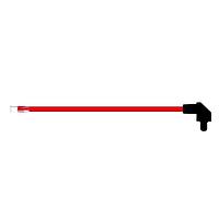 BIVAR SZR4-10.00-F5P-2 Flexible Light Pipes with LEDs 10 Inch, Red Fiber, Clear Lens