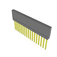 Samtec ESQ-117-39-G-S Sockets Elevated Socket Strip, 0.100" Pitch