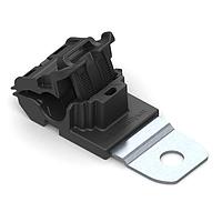 HellermannTyton 151-01921 Ratchet Clamp Ratchet P-Clamp, 0.24 - 0.54" Bundle Dia, 180 Long, 0.41" Hole Dia, PA66HIRHSUV/SS304, Black, 200/ctn