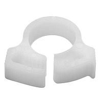 HellermannTyton SNP410C2 Conduit Clips Snapper Hose Clamp, 0.38 - 0.42" Bundle Diameter, POM, White, 100/pkg