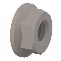 Essentra Components 0425020HFN Locking Nut Hex Flange Nut, 1/4-20 Thread, .582 OD, .226 Hgt